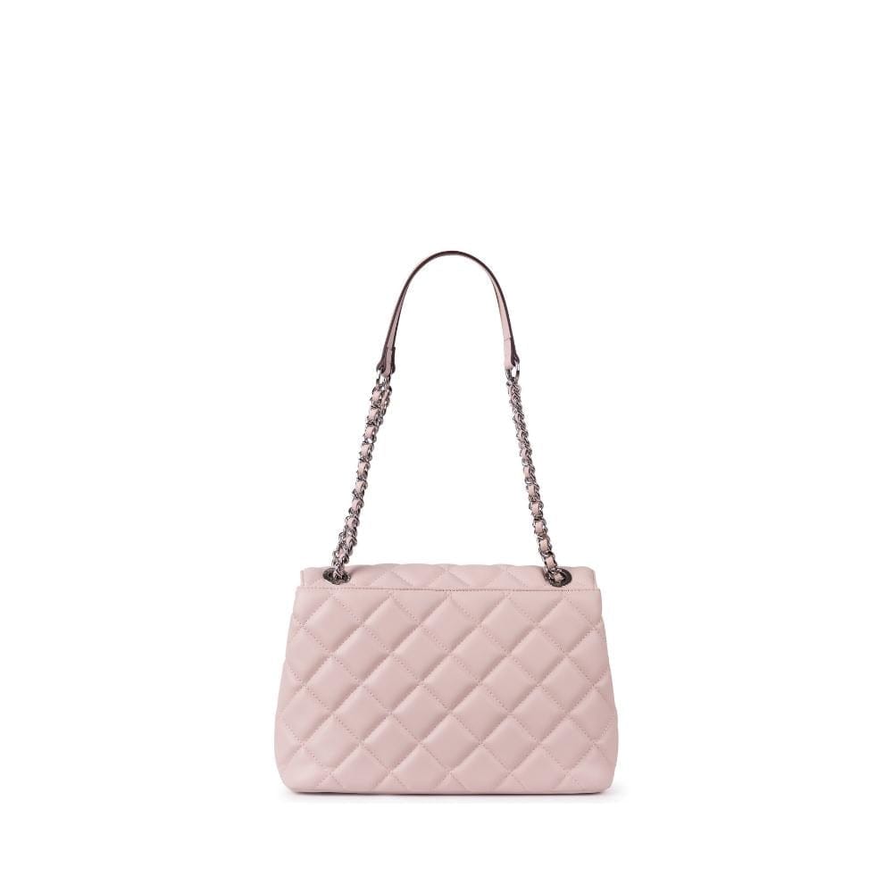 The Sofia - 2-in-1 Dusty Pink Vegan Leather Quilted Crossbody