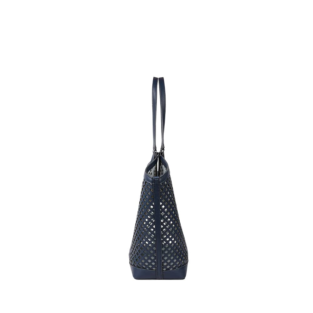 The Solene - Marine Vegan Leather Tote Bag