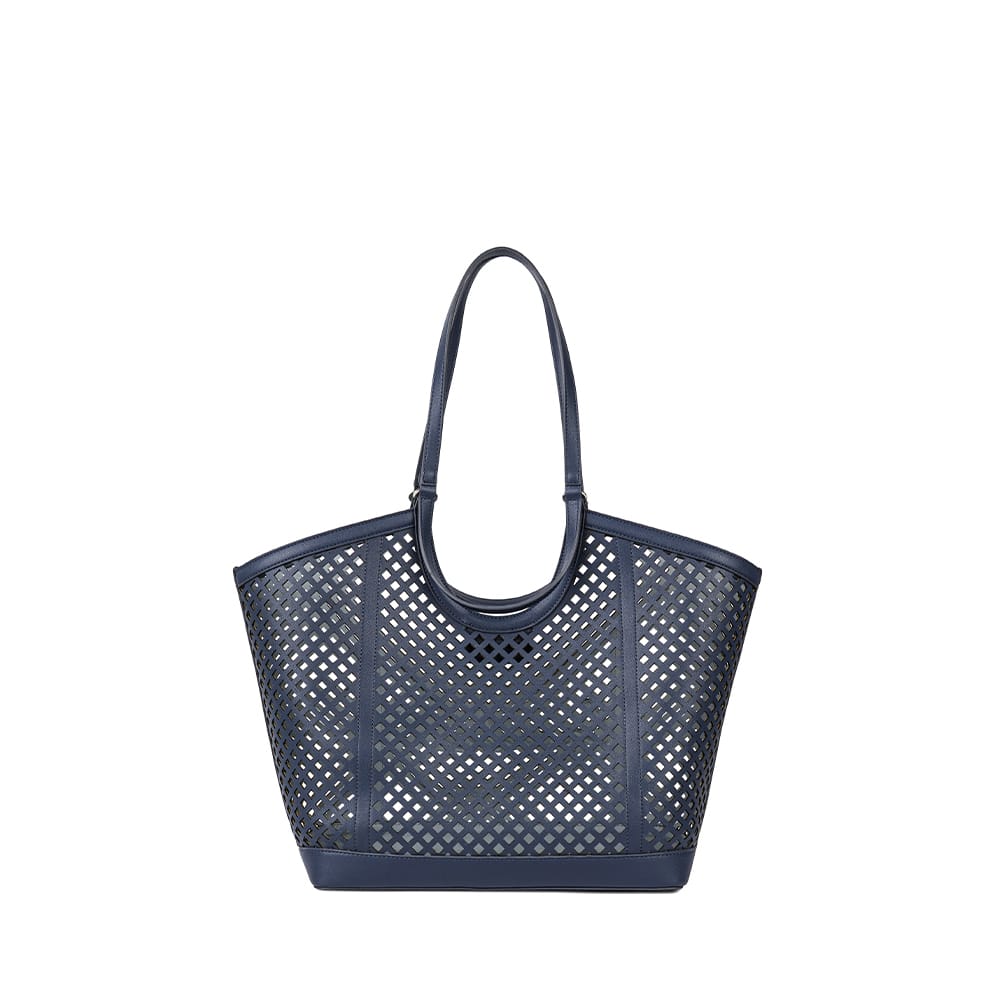 The Solene - Marine Vegan Leather Tote Bag