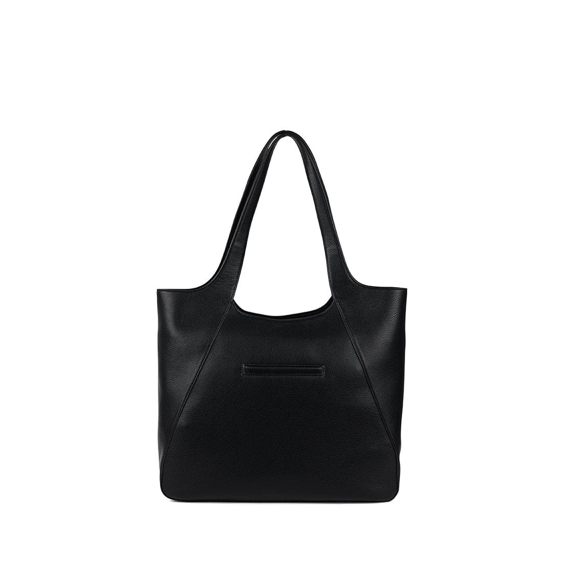 The Stacey – Black Vegan Leather Tote Bag