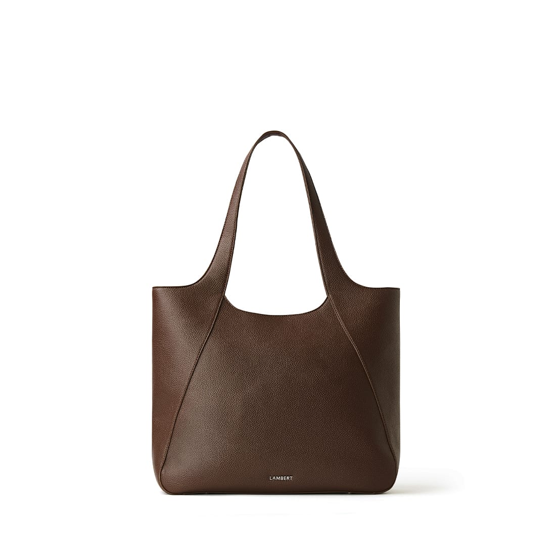 Le Stacey – Sac fourre-tout en cuir vegan chocolat