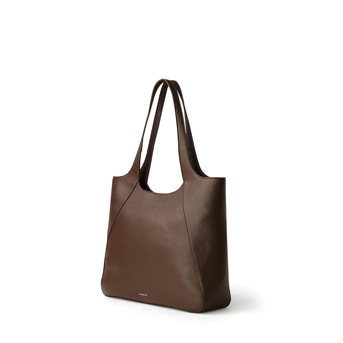 Le Stacey – Sac fourre-tout en cuir vegan chocolat