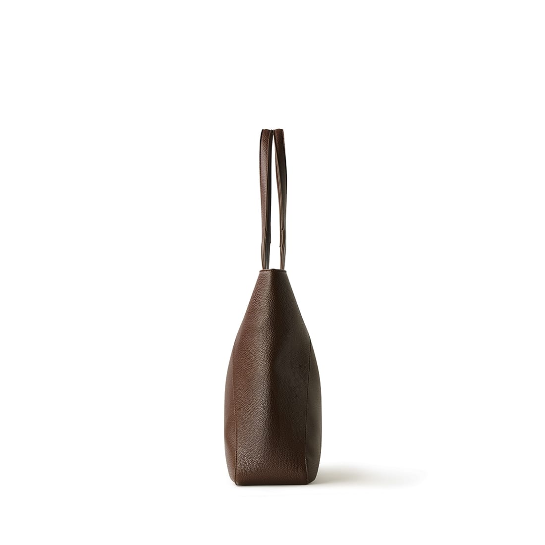 Le Stacey – Sac fourre-tout en cuir vegan chocolat