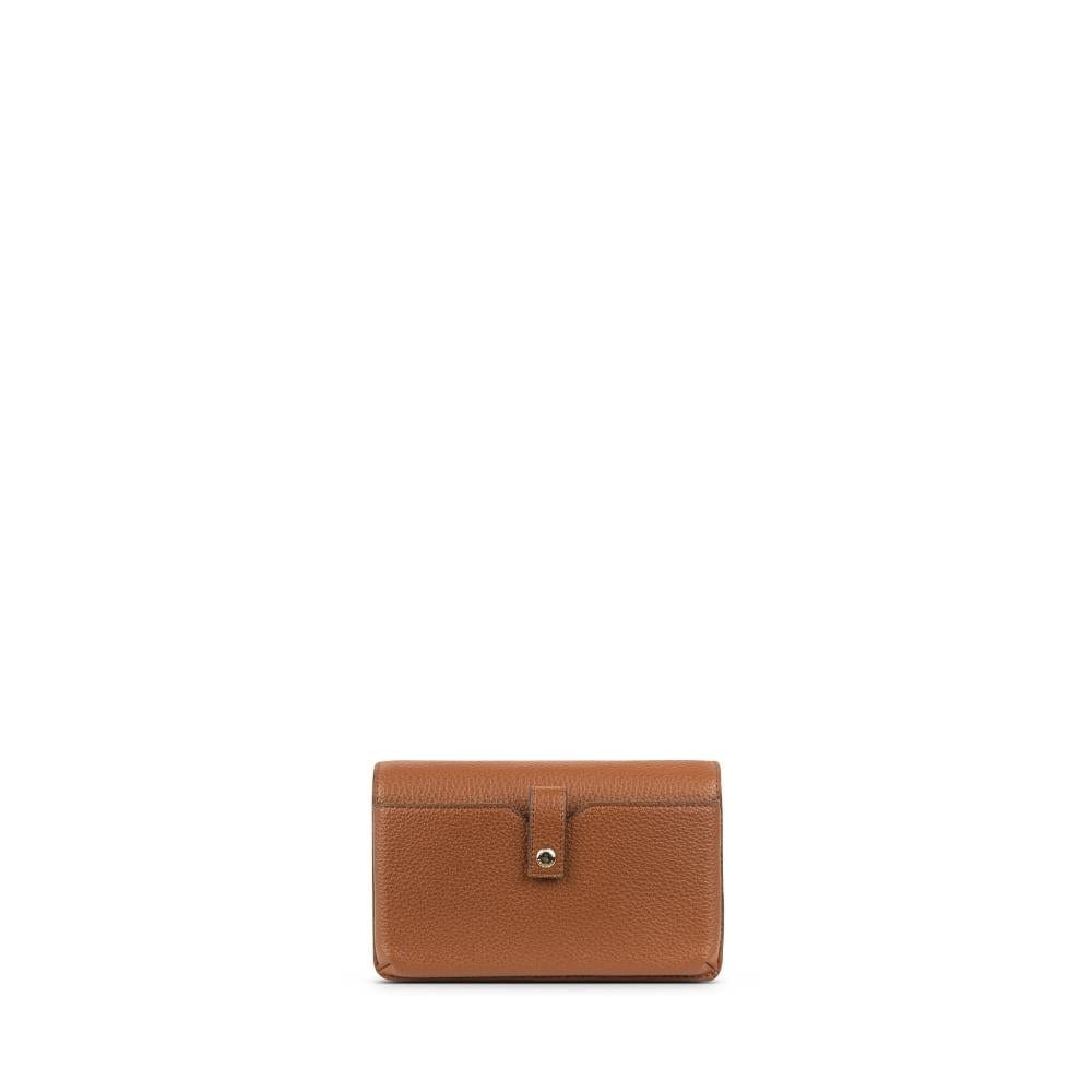 The Tina - Affogato Vegan Leather Wallet with Strap