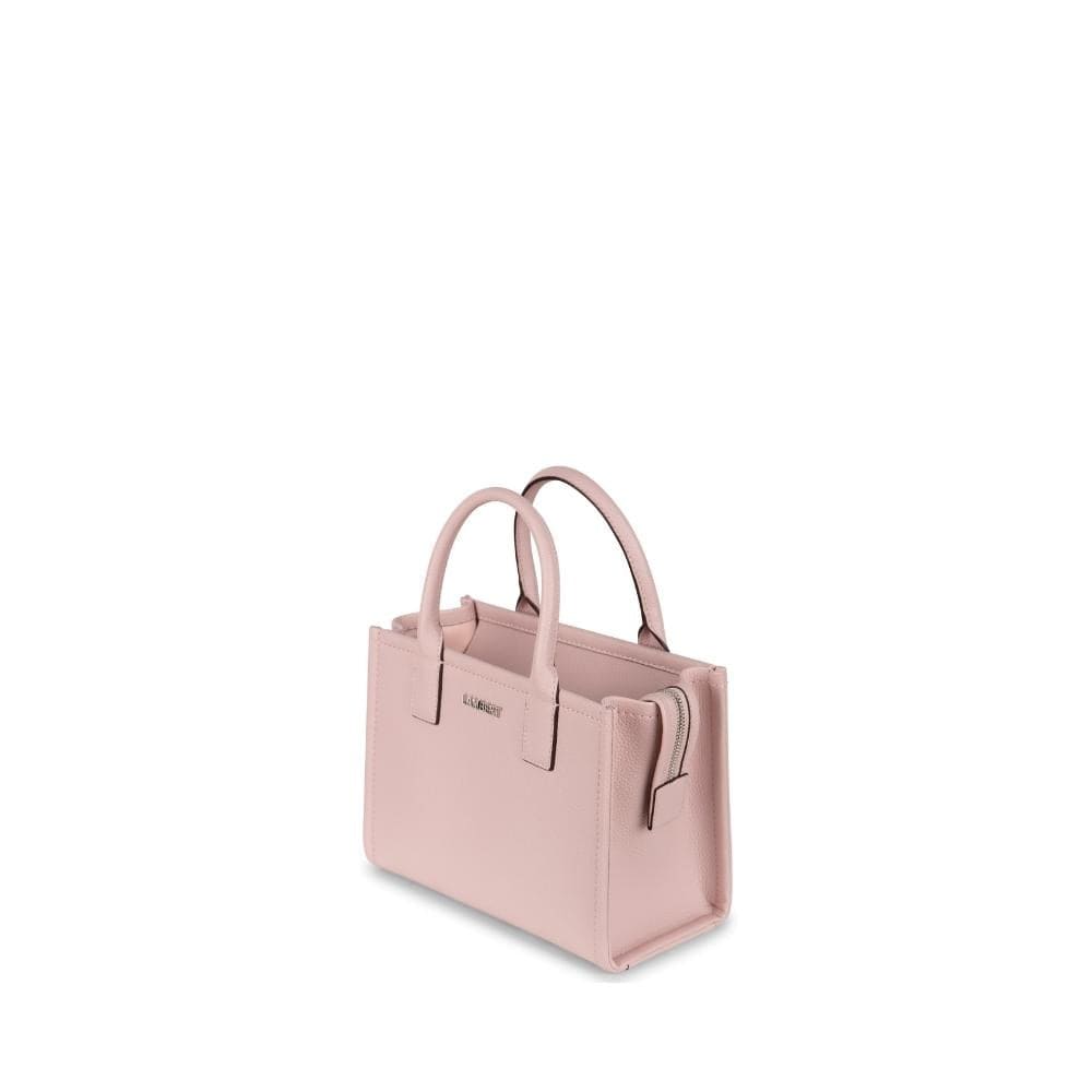 Le Tania - Mini sac fourre-tout en cuir vegan dusty pink