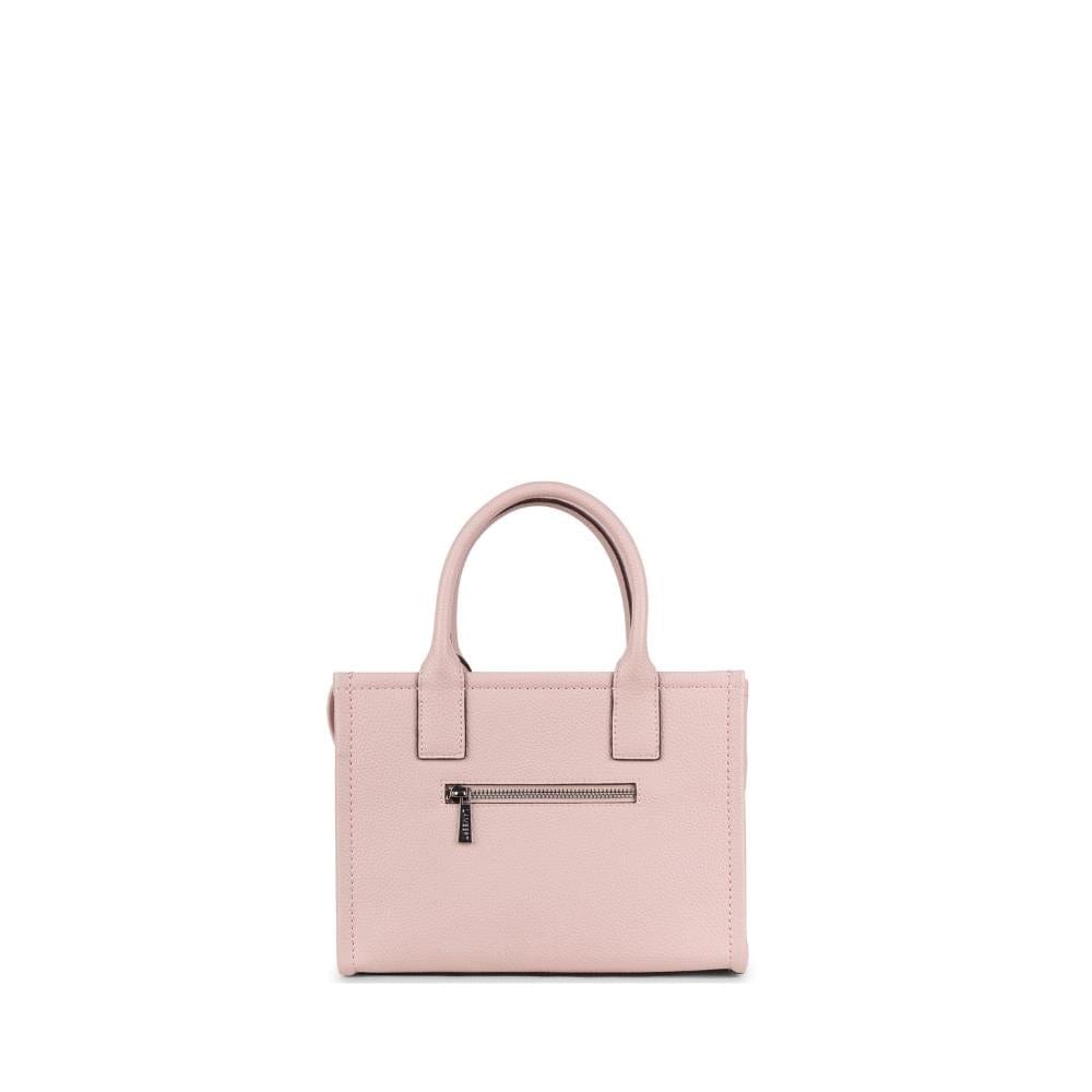 Le Tania - Mini sac fourre-tout en cuir vegan dusty pink