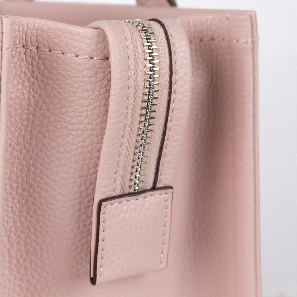 The Tania - Dusty Pink Vegan Leather Mini Tote Bag