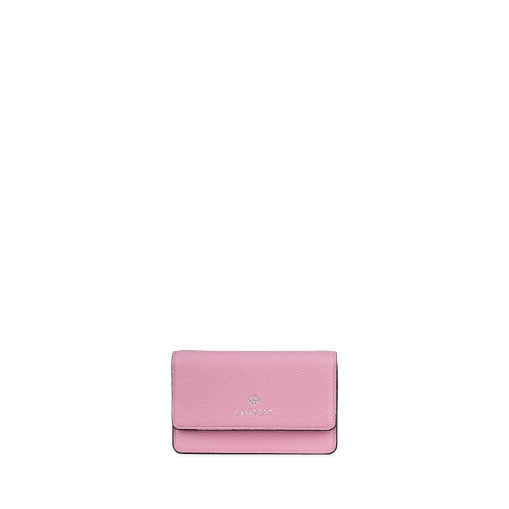 The Tina - Whisper Pink Vegan Leather Wallet with Strap