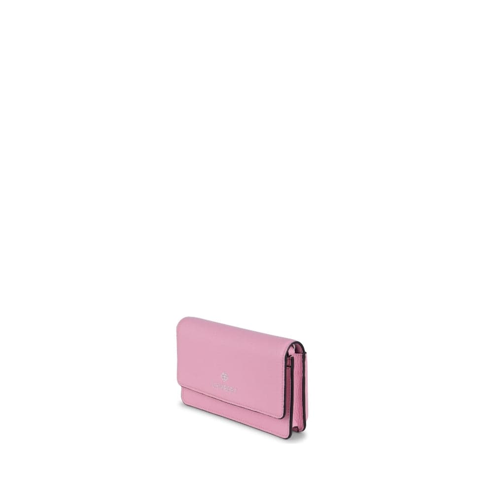 Le Tina -  Portefeuille sur ganse en cuir vegan whisper pink