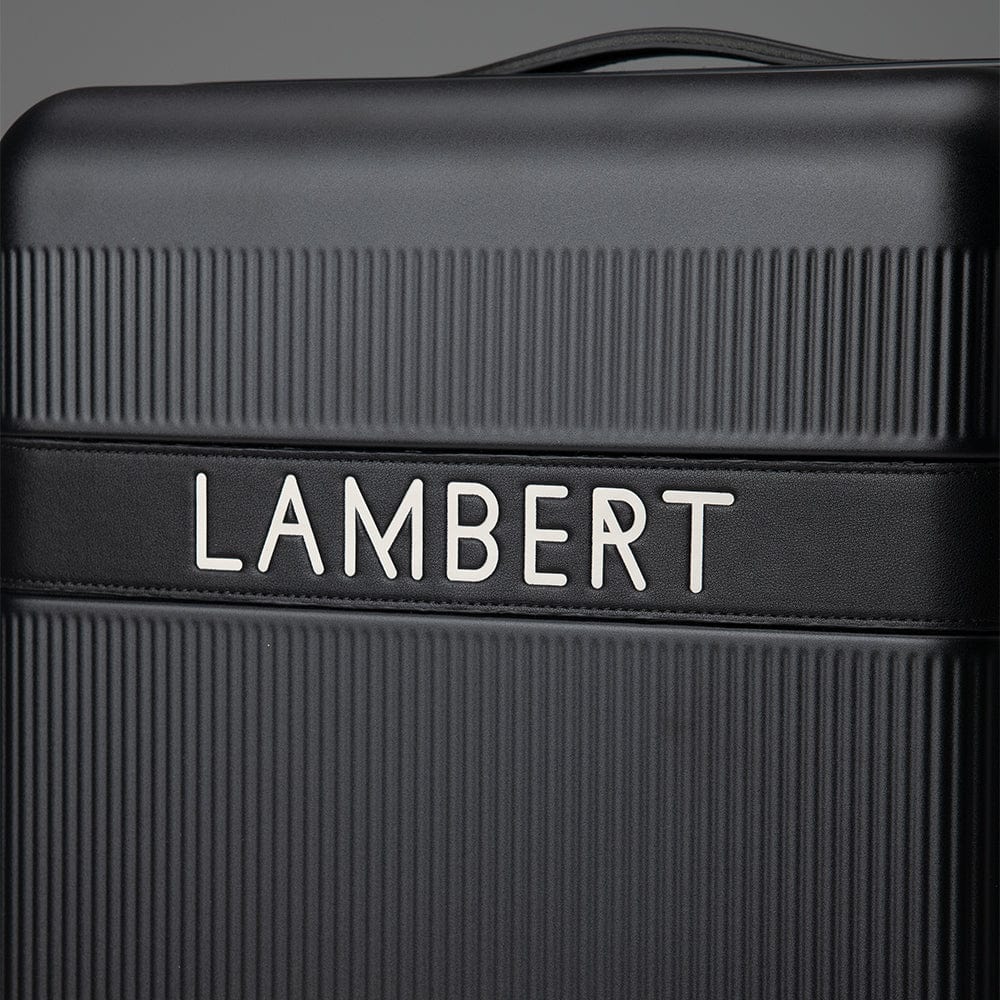 Travel Set  - Medium Black check-in suitcase + Carry-on suitcase