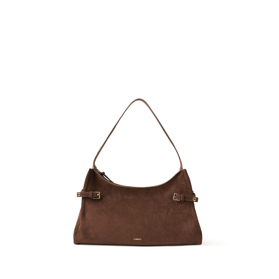 The Trinity - Chocolate Vegan Suede Shoulder Bag