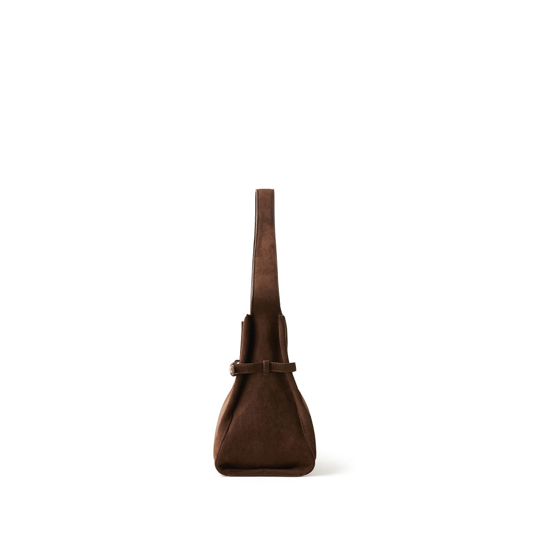 The Trinity - Chocolate Vegan Suede Shoulder Bag