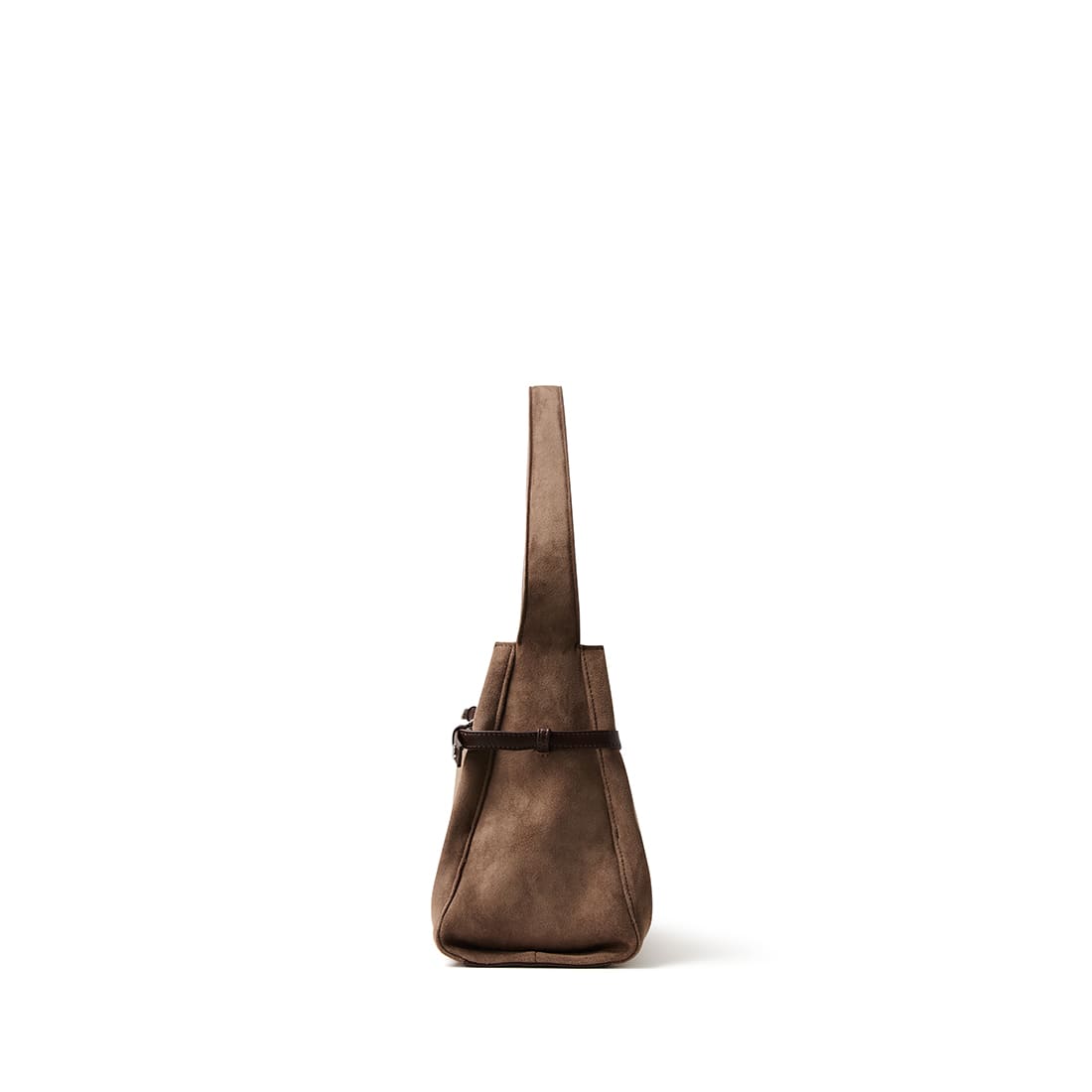 The Trinity - Taupe Vegan Suede Shoulder Bag