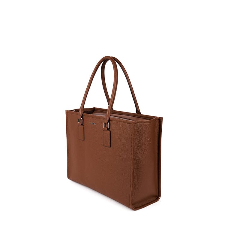 The Valentina – 2-in-1 Hazelnut Vegan Leather Tote Bag – Lambert The Valentina – 2-in-1 Hazelnut Vegan Leather Tote Bag – Lambert
