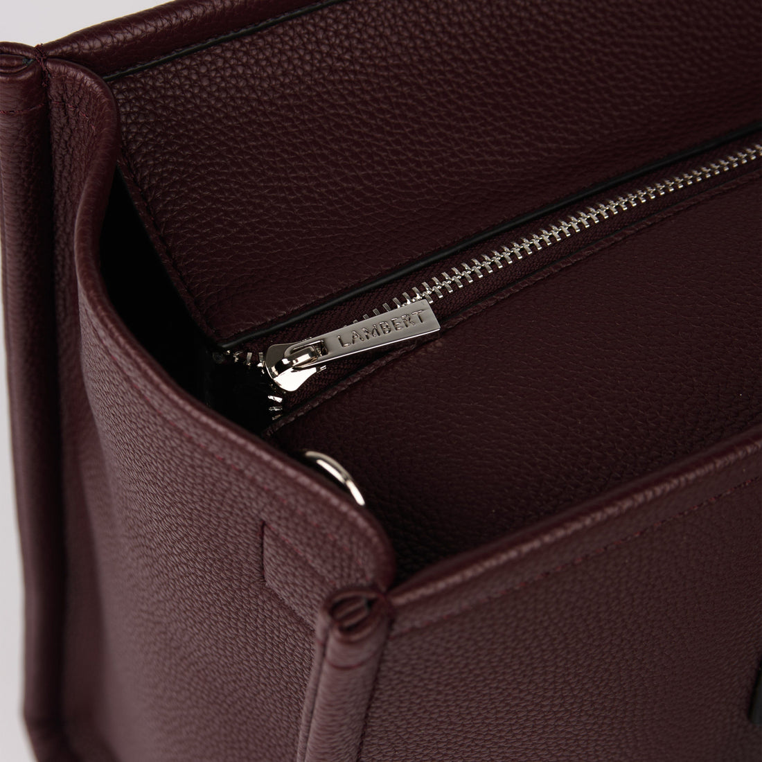 Le Valentina - Sac fourre-tout 2-en-1 en cuir vegan mahogany