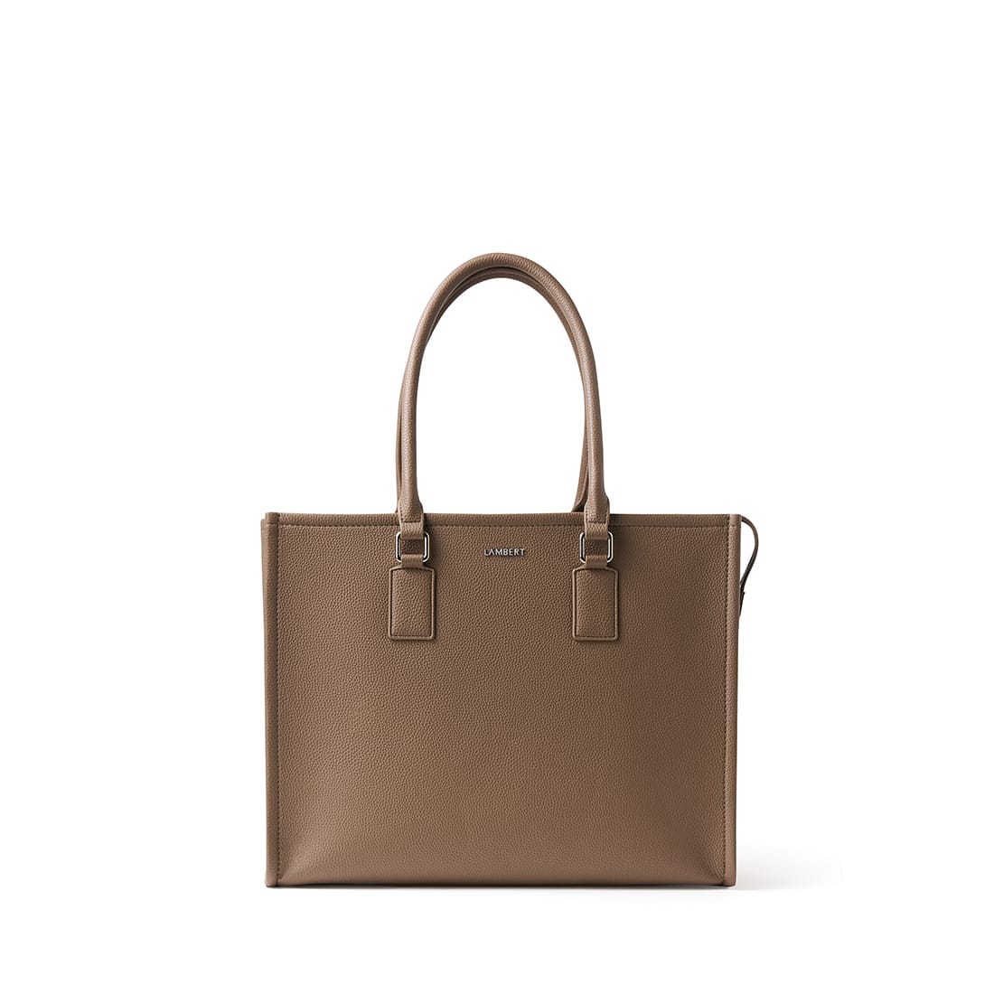 The Valentina - 2 in 1 Taupe Vegan Leather Tote Bag