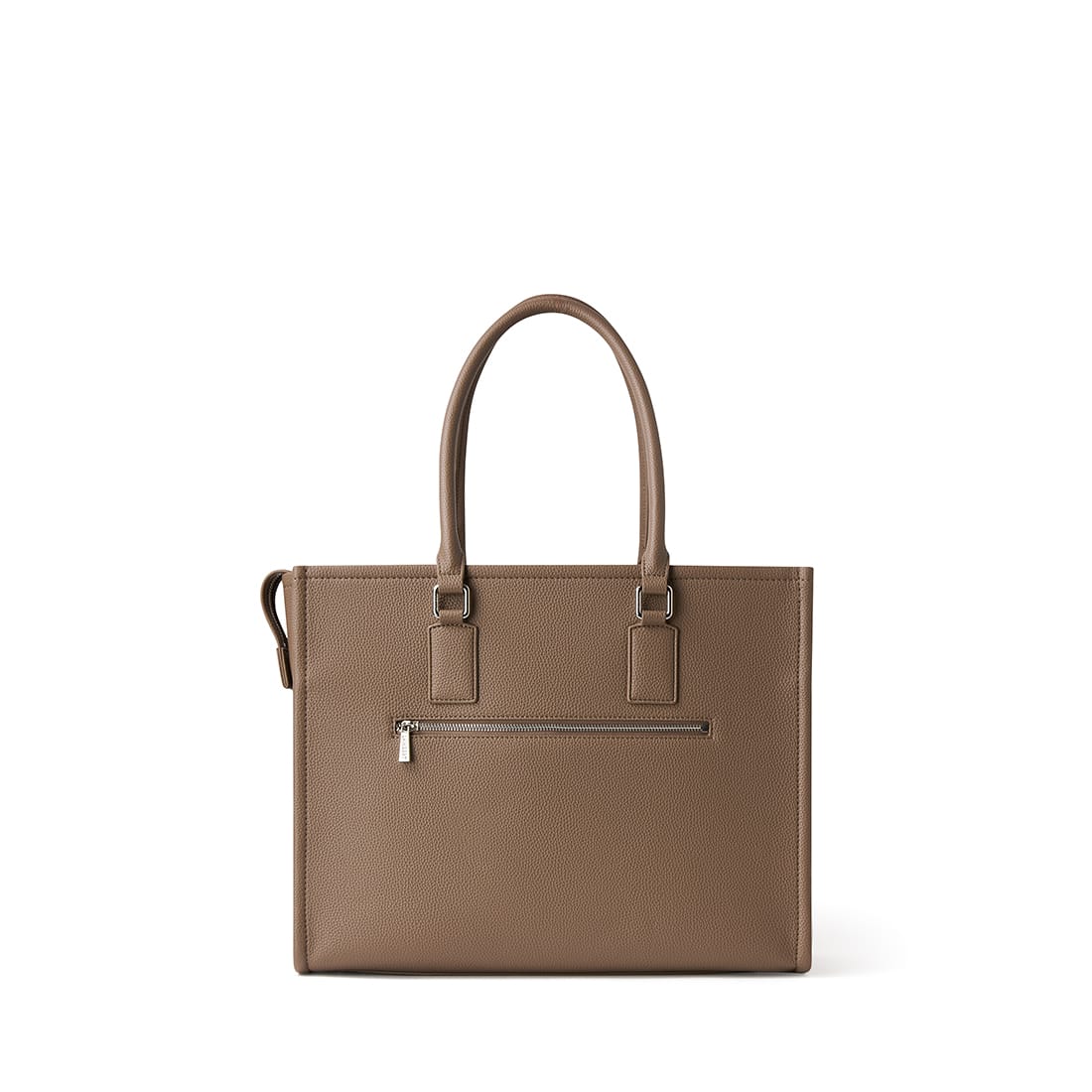 The Valentina - 2 in 1 Taupe Vegan Leather Tote Bag
