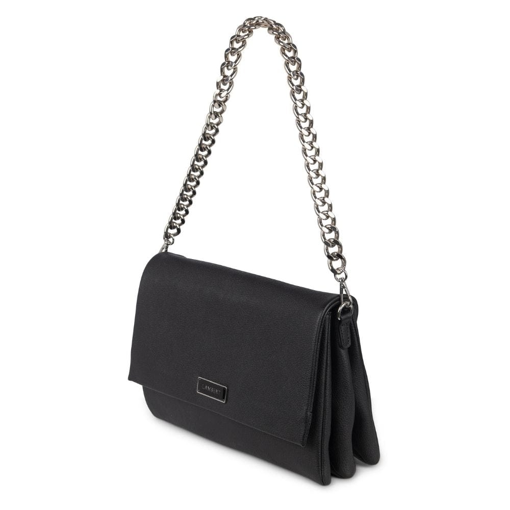 The Valeria - Black Vegan Leather 3-in-1 Handbag