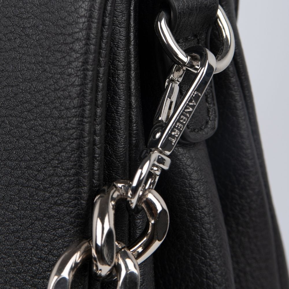 The Valeria - Black Vegan Leather 3-in-1 Handbag