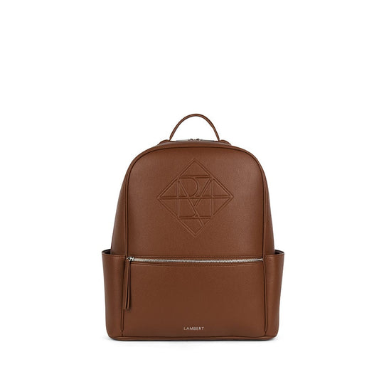 The Vicky - Hazelnut Diaper Bag in Vegan Leather