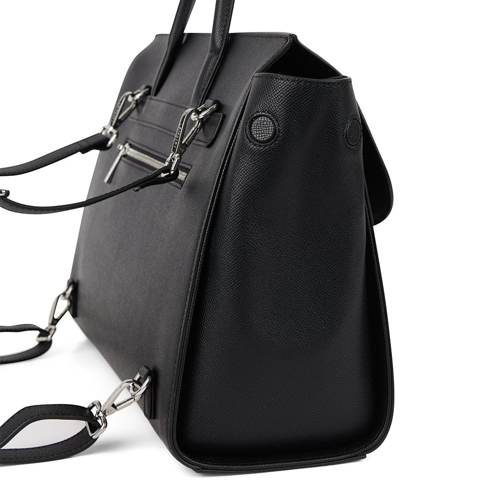 The Vivienne – 3-in-1 Black Backpack in Vegan Leather – Lambert