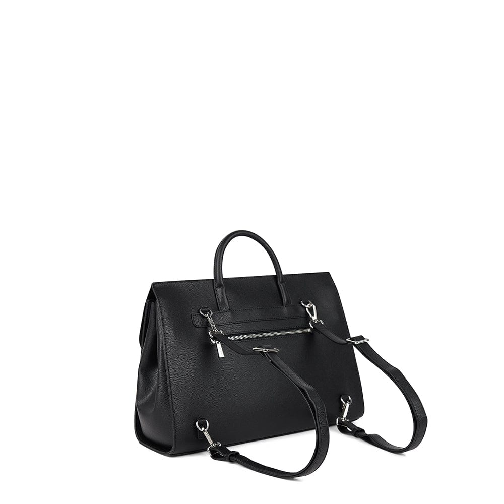 The Vivienne – 3-in-1 Black Backpack in Vegan Leather