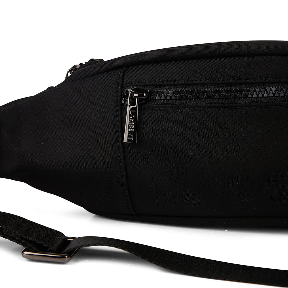The Yael – Black Nylon Belt Bag