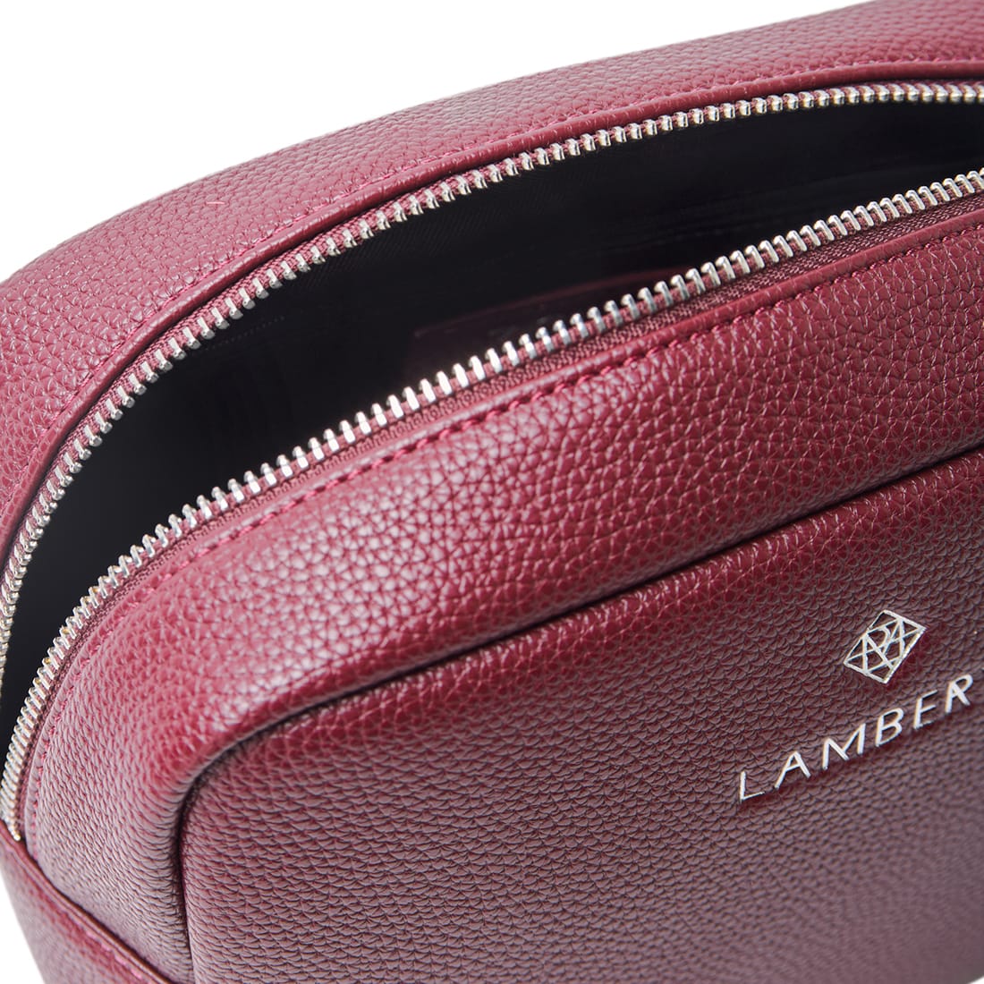 La Zoe - Trousse en cuir vegan cassis