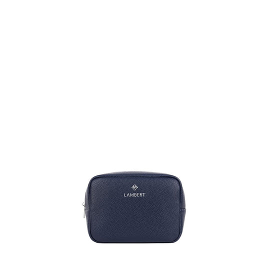 La Zoe - Trousse en cuir vegan marine