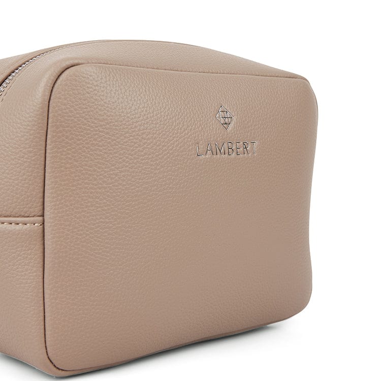 La Zoe - Trousse en cuir vegan terra