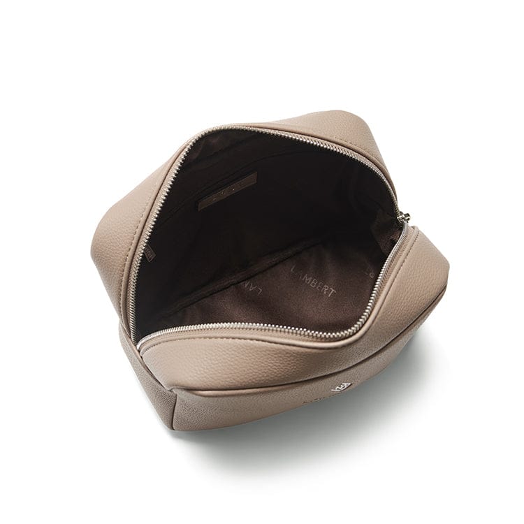 La Zoe - Trousse en cuir vegan terra