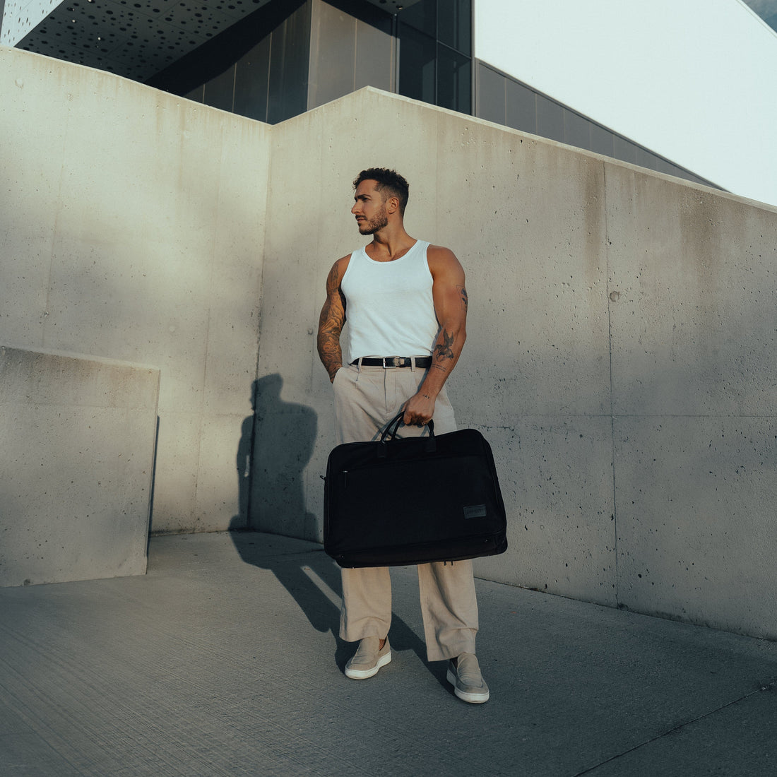 Le Oslo - Recycled Nylon Black Bag