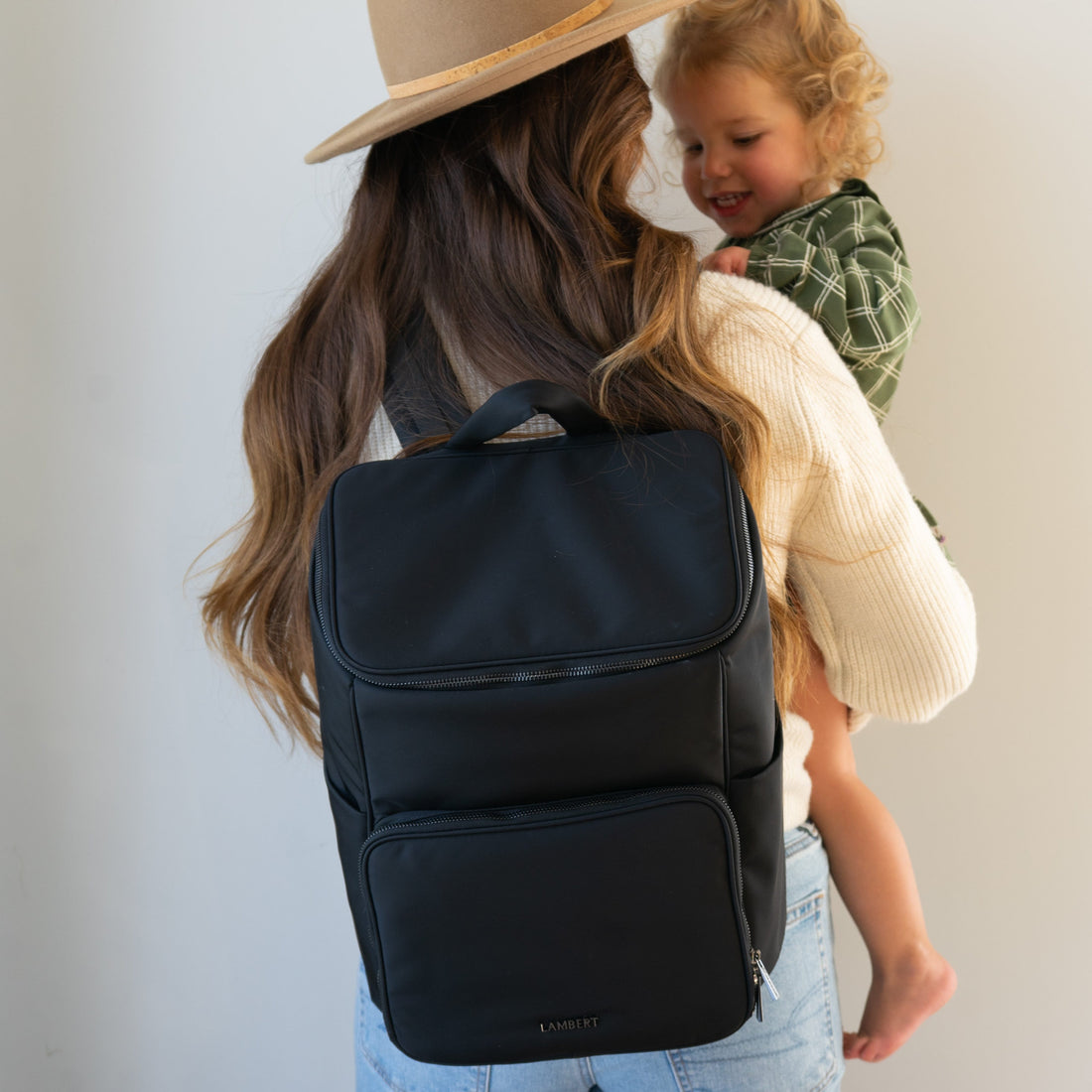 Le Anabelle - Sac à couches en nylon noir