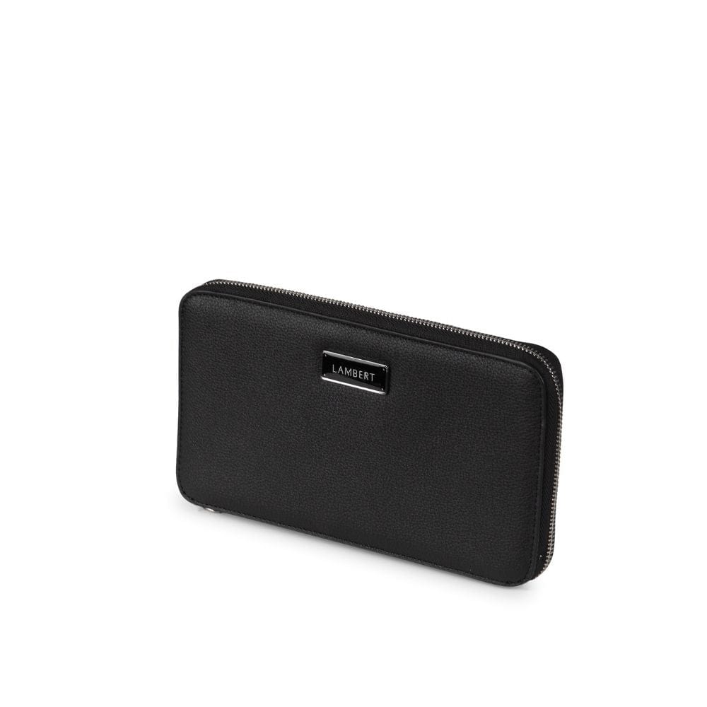 The Ines - Family Passport Holder in Black Vegan Leather