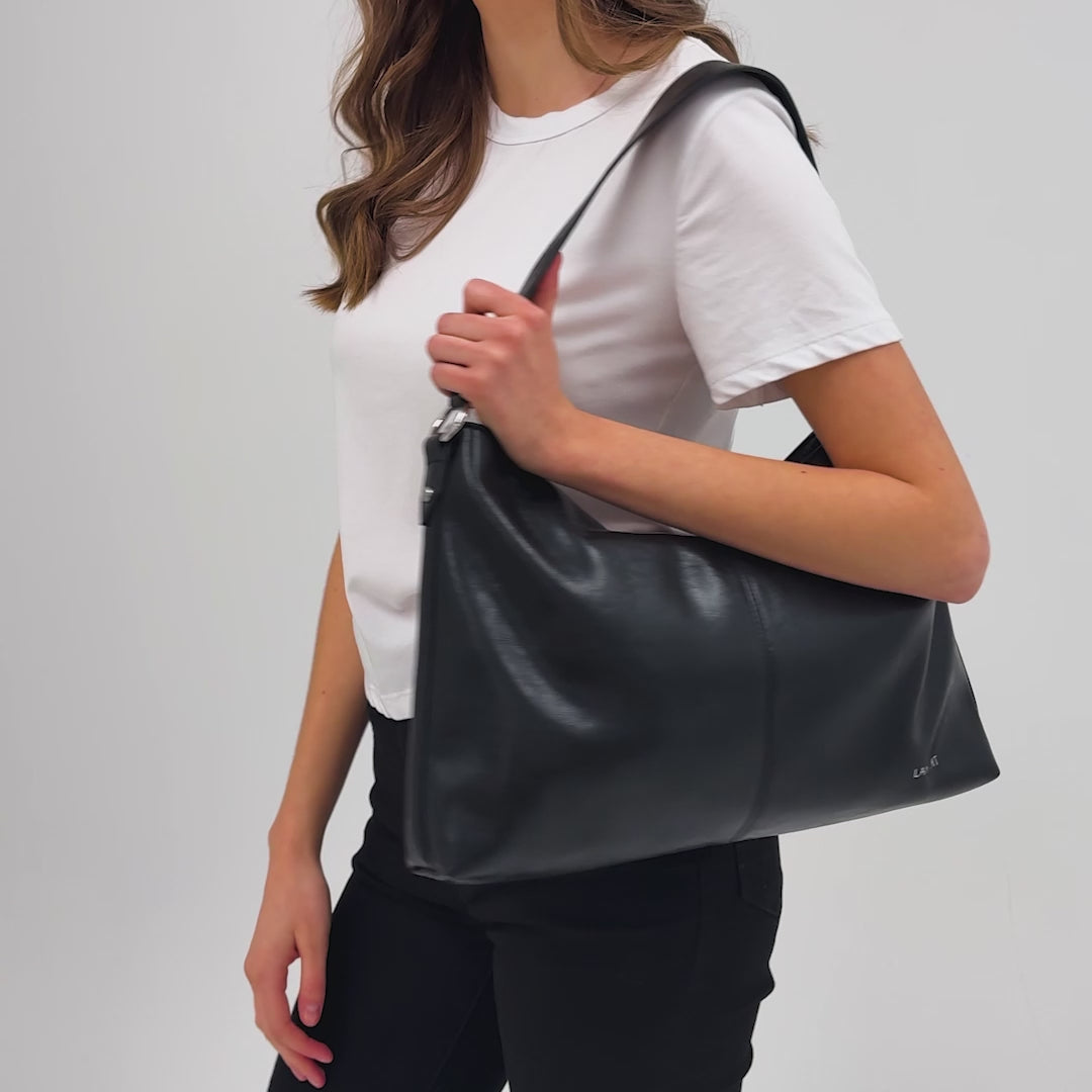 The Gianna - 2 in 1 Hazelnut Vegan Leather Shoulder Bag