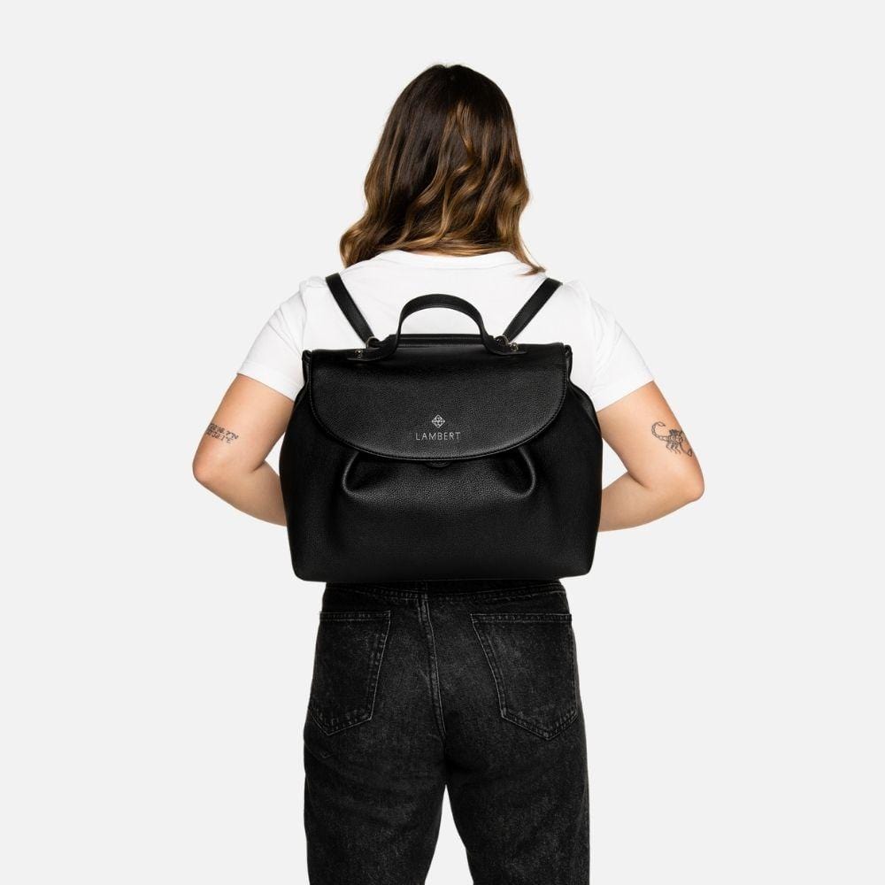 The ALICE - Black Vegan Leather Multifunctional Bag 
