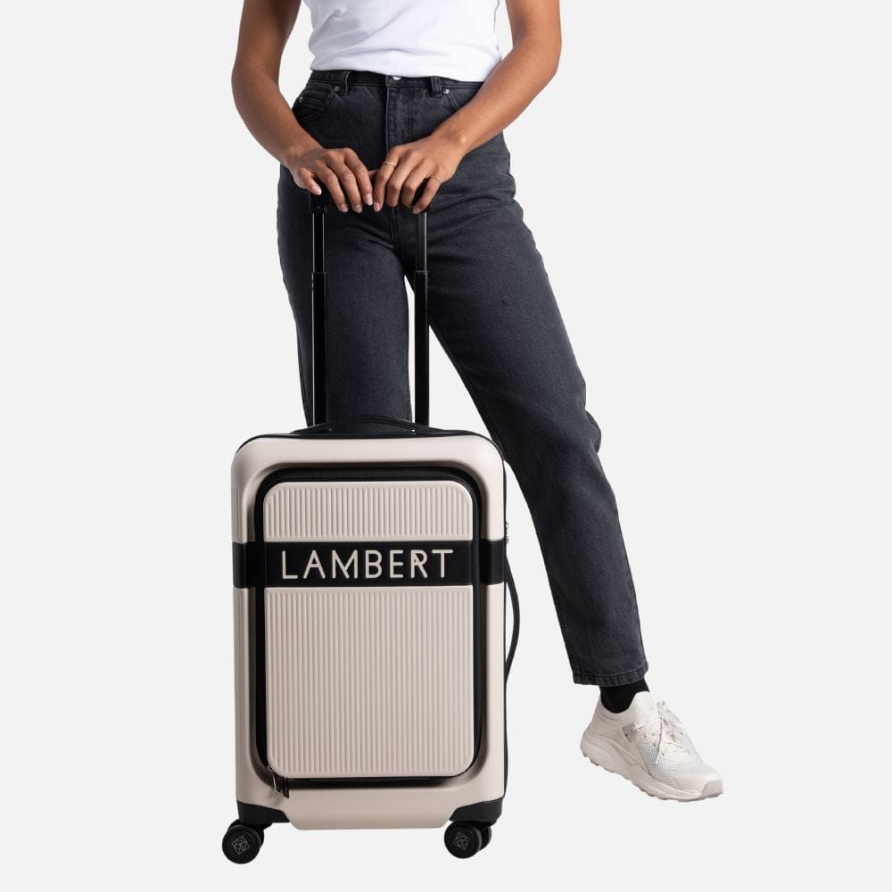 Le June - Sac de voyage fourre-tout en cuir vegan oyster mix – Lambert