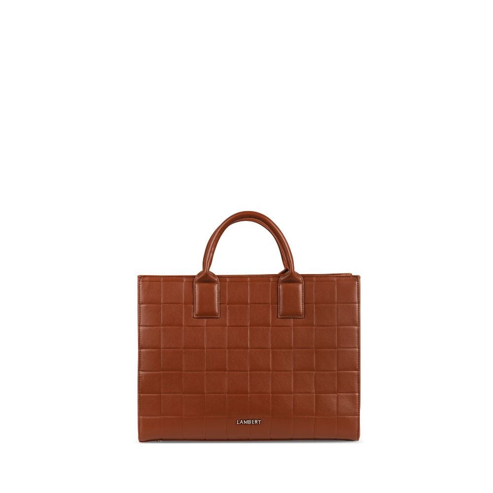 The BEATRICE - 2-In-1 Espresso Vegan Leather Tote Bag