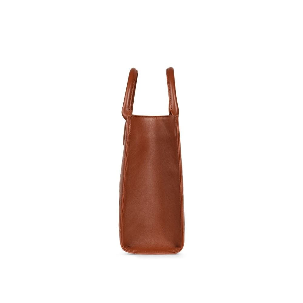 The BEATRICE - 2-In-1 Espresso Vegan Leather Tote Bag