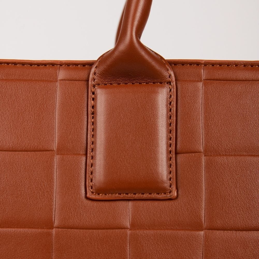 The BEATRICE - 2-In-1 Espresso Vegan Leather Tote Bag