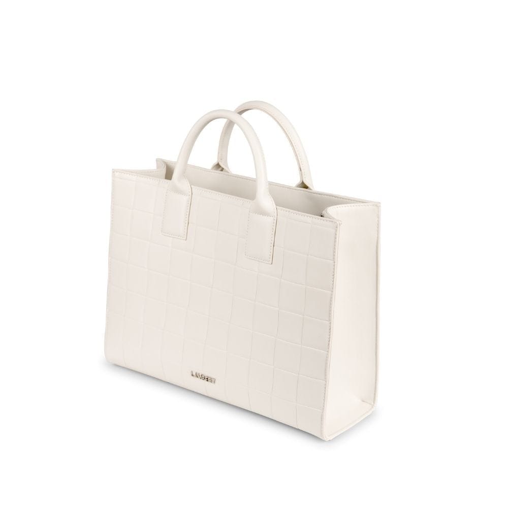 The BEATRICE - 2-In-1 Vanilla Vegan Leather Tote Bag