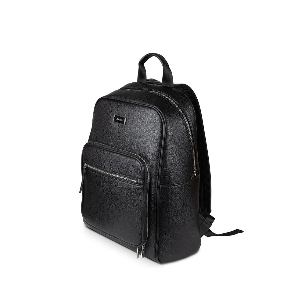 The BLAKE - Black Vegan Leather Backpack 