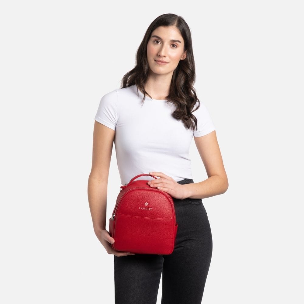 The Charlie - 3-in-1 Cherry Vegan Leather Handbag
