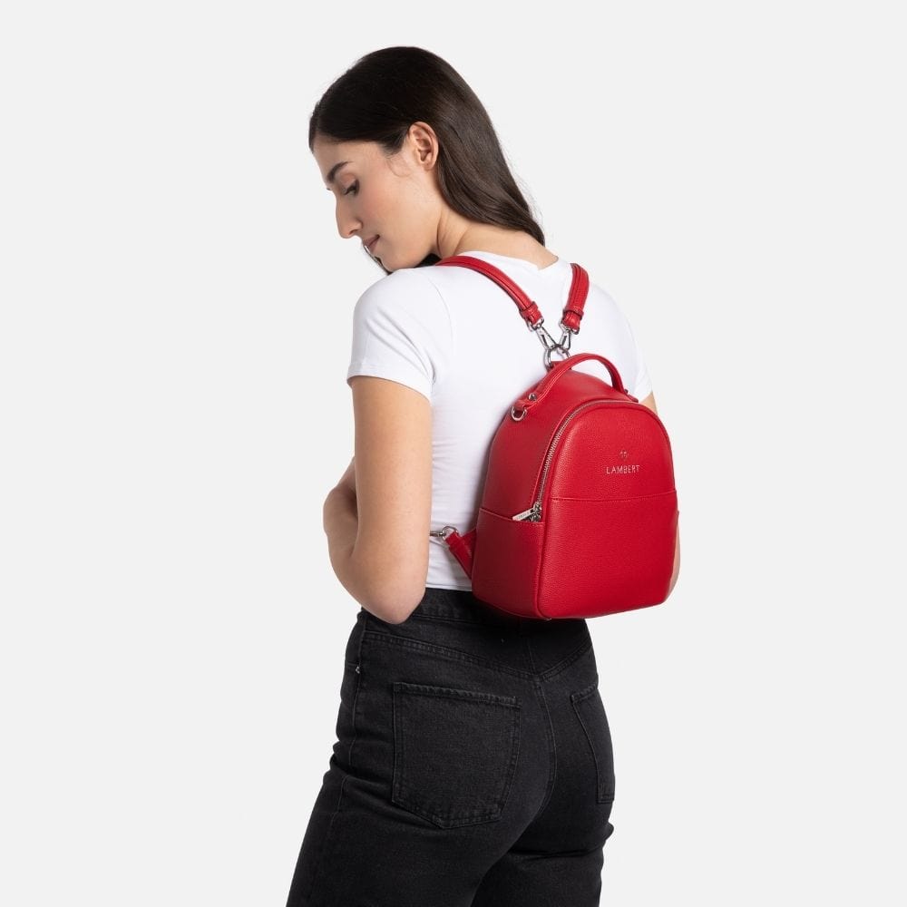 The Charlie - 3-in-1 Cherry Vegan Leather Handbag