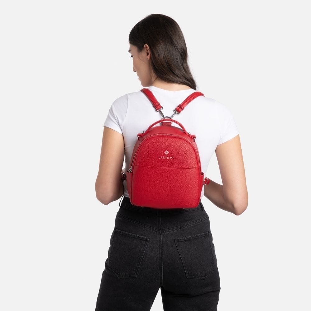 The Charlie - 3-in-1 Cherry Vegan Leather Handbag