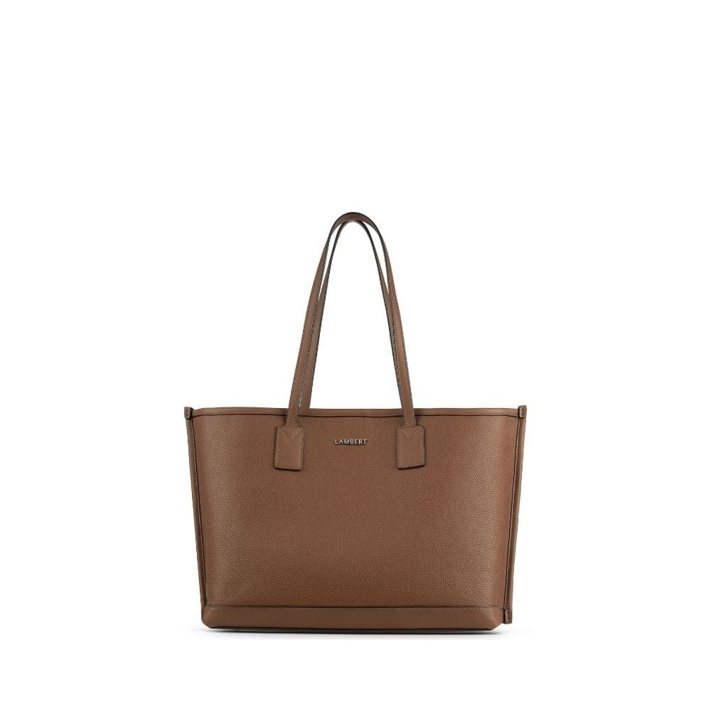The Daniela - Brunette Vegan Leather Tote Bag 
