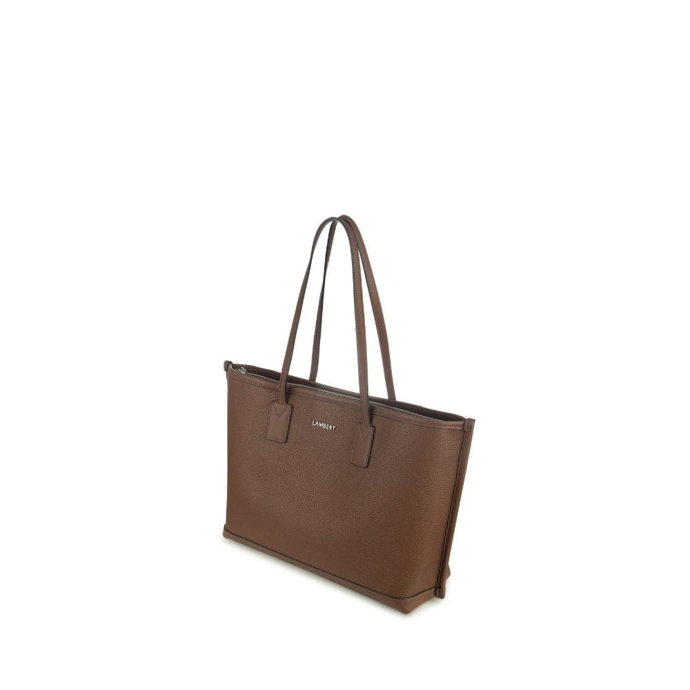 The Daniela - Brunette Vegan Leather Tote Bag 