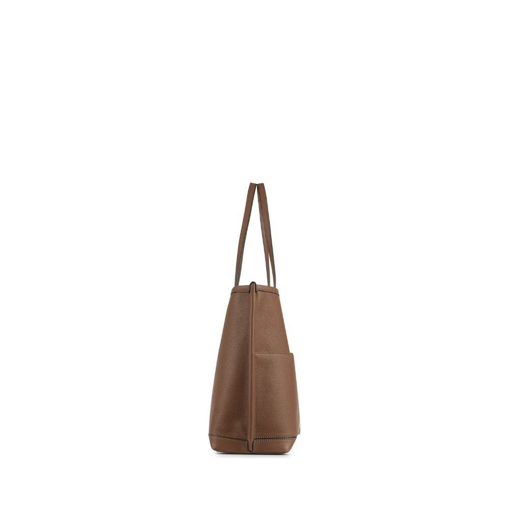 The Daniela - Brunette Vegan Leather Tote Bag 