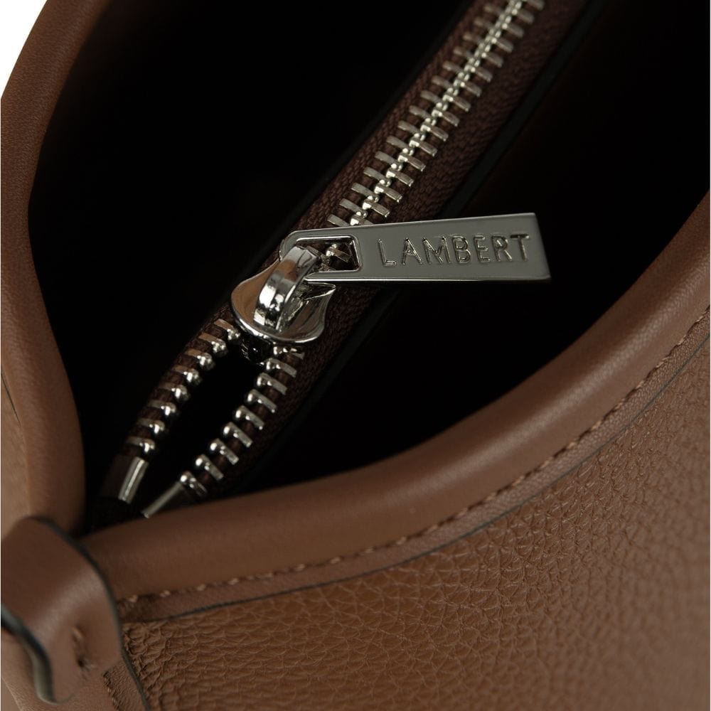 The Daniela - Brunette Vegan Leather Tote Bag 