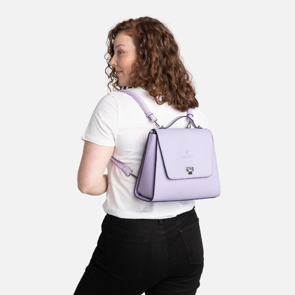 The Elie - 3-in-1 Lavender Vegan Leather Handbag